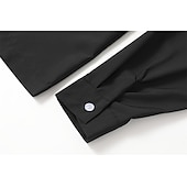 abordables Camisas Popover para Hombres-Hombre Camisa de verano Camisa casual Negro Blanco Vino Azul Marino Oscuro Azul Piscina Manga Larga Plano Escote en Pico Calle Vacaciones Sexy Ropa Moda Camisas Ocio