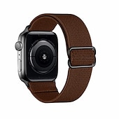 abordables correas de reloj de manzana-Compatible con Apple Watch Correa 38mm 40mm 41mm 42mm 44mm 45mm 49mm Trenzado Elástico Ajustable Tejido correa de repuesto para iwatch Ultra 2 Series 9 8 7 SE 6 5 4 3 2 1