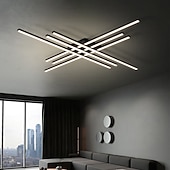 baratos Candeeiros de Teto-4-luz 6-luz 61/85/120 cm Design de Cluster Design de Linha Formas geométricas Luzes de Tecto Alumínio Linear Geométrico Minimalista Acabamentos Pintados LED Moderno 110-120V 220-240V