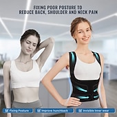 baratos Ligas e Suportes-fit geno corretor de postura para costas para mulheres e homens, corretor de postura para alisador de costas, correção de escoliose e corcunda, dor nas costas, corretor de coluna, suporte, treinador