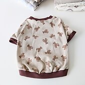 お買い得  犬の服とアクセサリー-犬用 猫用 スウェットシャツ ファッション かわいいスタイル 冬 ソフト 洗濯可 快適 屋内 カジュアル／普段着 犬服 for ビジョンフリーゼ プードル ポメラニアン 赤ちゃんサイズ パピヨン