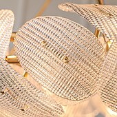 cheap Unique Chandeliers-LED Pendant Light 10 Lights 60/80/83cm Cluster Design Sputnik Design Chandeliers for Dining Room Bedroom Pendant Lamps 110-240V