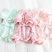 billiga Pyjamas-Hund Katt Pyjamas Mode söt stil Vinter Mjuk Tvättbar Bekväm Inomhus Ledigt / vardag Hundkläder for Bichon Frisé Pudel Pommeran valpen eller det lilla husdjuret Fjäril