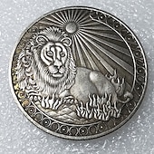 olcso photobooth kellékek-antik kézműves európai és amerikai tizenkét csillagkép emlékérmék ősi ezüst érmék tarot kívánó napisten emlékérmék deviza