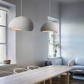 abordables Suspension-Lampe à suspension LED en résine 30 cm, abat-jour créatif, luminaires de plafond en métal industriel, lustre d&#039;ambiance de style bar créatif pour salon, îlot de cuisine, chambre à coucher 85-265v
