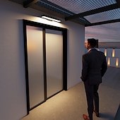 billiga utomhus vägglampor-led vägglampa belysningsarmatur antik vägglampa ip65 liner design utvändig vattentät rostsäker aluminium vägglampa lykta innergård trädgård balkong villa dekorativa lampor 110-240v