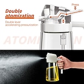 abordables Utensilios de cocina y gadgets-Rociador y dispensador de aceite de vidrio 2 en 1, 16oz para cocina, botella de aceite de oliva de 470ml, rociador de aceite para cocinar, cocina, ensalada, barbacoa