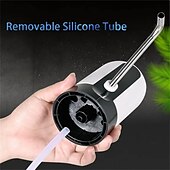 abordables Électroménager-Pompe à bouteille d&#039;eau 1 pièce, pompe à bouteille d&#039;eau électrique, pompe à eau potable automatique rechargeable par USB pour bouteilles universelles de 3 à 5 gallons, distributeur d&#039;eau de camping portable