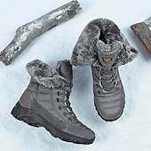 お買い得  冬と雪のブーツ-ファー裏地付きメンズ断熱冬用スノーブーツ - 寒い天候や雪の降る条件に適した防水、滑り止めアウトドアブーツ