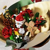 cheap Building Toys-Festival Series Crystal Festival Tree Building Blocks Toy Crystal Festival Tree Music Box Creative Puzzle Assembly Toys Festival Gift Halloween/Thanksgiving Day/Festival gift