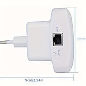 abordables Routers Wireless-Repetidor wifi de 300 Mbps, amplificador de señal wifi, amplificador wifi, repetidor wifi inalámbrico de largo alcance 802.11n, punto de acceso