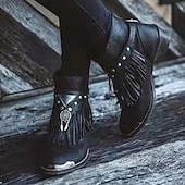 levne Cowboy &amp; Western Boots-dámské boho třásňové kotníkové boty s kouzlem lapače snů, ideální na festivalové nošení i běžné outfity