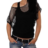 voordelige Bovenkanten-Jaren '80 Gemaskerd Bal Kostuum Dames Maskerade Feest / Uitgaan Vrijgezellenfeest Prideparade Volwassenen T-shirt Tanktop