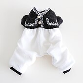 economico Vestiti-Cane Gatto Tuta Vestito Moda Carino Inverno Morbido Lavabile Confortevole All&#039;aperto Casual Quotidiano Abbigliamento per Cani for Bichon Frisé Barboncino Volpino di Pomerania Cucciolo Papillon