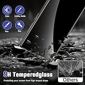 Χαμηλού Κόστους Samsung Προστατευτικά Οθόνης-[1+2Πακέτο] Προστατευτικό οθόνης + Προστατευτικό φακού κάμερας Για Samsung Galaxy S24 Ultra Plus S23 S22 S21 S20 Ultra Plus FE Note 20 Ultra Note 20 S25 Ultra Σκληρυμένο Γυαλί Anti-Spy