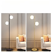 billige led gulvlampe-sphere stue gulvlampe, moderne 2-sfære lampe fra midten av århundret for soverom, lys LED stående lampe for kontor, moderne stueinnredning 110-240v