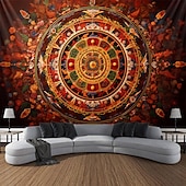 Indian Mandala Hanging Tapestry Wall Art Large Tapestry Mural Decor Photograph Backdrop Blanket Curtain Home Bedroom Living Room Decoration 21