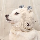 baratos Bandanas e Chapéus-Cachorros Gatos Bandanas e chapéus Bandana de cachorro e chapéu de cachorro Adorável Engraçado Inverno Quente Respirável Macio Lavável Confortável Natal Ao ar livre dia das Bruxas Casual / Diário