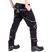 tanie Statki-Punk i gotyk Średniowieczne Spodnie Ćwiek Równina Strój na bal maskowy Męskie Halloween Karnawał Bal maskowy Karnawał Bal maskowy Dla dorosłych Spodnie