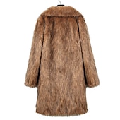 abordables Manteaux &amp; vestes-Homme Manteau d&#039;hiver Veste d&#039;Hiver Manteau en fausse fourrure Extérieur Usage quotidien Chaud Poche Automne Hiver Plein Mode Vêtement de rue Revers Normal Noir Blanche Jaune Marron Gris Claire Veste