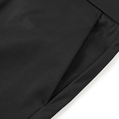 cheap Slim-Men&#039;s Dress Pants Trousers Slacks Flat Front Pants Suit Pants Straight Leg Geometry Stretch No-Iron Formal Wedding Business Classic Style Casual Black Royal Blue High Waist Stretchy