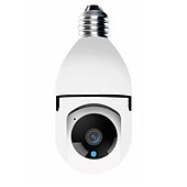 abordables Caméras IP d&#039;intérieur-Caméra IP 1080P (1920×1080) Ampoule Wi-Fi Détection de présence Accès à Distance Coupure infrarouge Intérieur Soutien 128 GB