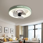 preiswerte Dimmbare Deckenleuchten-Deckenventilator mit Licht, dimmbar, 48 cm, Macaron, mehrfarbig, 360-Grad-Kopfschütteln, 6 Windgeschwindigkeiten, moderner Deckenventilator für Schlafzimmer, Wohnzimmer, ca &amp; Fernbedienung 110-240V