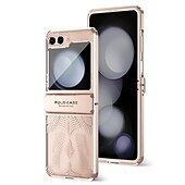 お買い得  サムスン用ケース-Samsung Galaxy Z Flip 6 Z Flip 5 Z Flip 4 Z Flip 3 用の電話ケース バックカバー ウルトラスリム ショックプルーフ ソリッドカラー PC