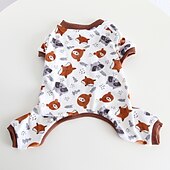billiga Pyjamas-Hund Katt Pyjamas Mode söt stil Vinter Mjuk Tvättbar Bekväm Utomhus Ledigt / vardag Hundkläder for Bichon Frisé Pudel Pommeran valpen eller det lilla husdjuret Fjäril