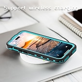 Недорогие Чехлы для iPhone-Чехол для iPhone 15 Pro Max Plus iPhone 14 Pro Max Plus iPhone 13 Pro Max водонепроницаемый чехол со съемной защитой полнрошного двойного стороннего доспеха ABS+PC