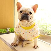 billiga Pyjamas-Hund Katt Tröja Pyjamas Mode söt stil Vinter Varm Mjuk Tvättbar Bekväm Utomhus Inomhus Ledigt / vardag Hundkläder for Bichon Frisé Pudel Pommeran valpen eller det lilla husdjuret Fjäril