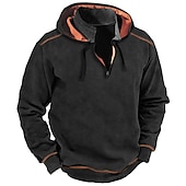 levne pánské základní mikiny s kapucí-Pánské Kapuce Taktická mikina s kapucí Taktická Černá Armádní zelená Námořnická modř Šedá Kapuce Bez vzoru Sporty a outdoor Denní Dovolená Šik ven Chladný Na běžné nošení Jaro &amp; podzim Oblečení