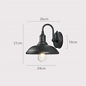 economico applique da esterno-lampada da esterno per fienile con sensore dal tramonto all&#039;alba applique da parete per esterni da 12,3 pollici lampada per montaggio a parete per fattoria lampada esterna a collo di cigno lanterna da