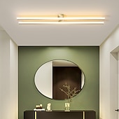 baratos Candeeiros de Teto-luz de teto led 3 cores 48/58/78 cm design de linha formas geométricas luzes de teto lâmpada de teto led adequada para corredor quarto corredor 110-240v
