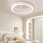 cheap Dimmable Ceiling Lights-Ceiling Fan with Light Dimmable 50cm 6 Wind Speeds Modern Ceiling Fan for Bedroom, Living Room App &amp; Remote Control 110-240V