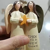 cheap Statues-Figurine Celebrating Friendship Room Home Decor Resin Angel Statue Sister Friend Decoration Valentines Day Gift