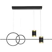economico Luci Isola cucina-lampada a sospensione a led 100 cm dimmerabile design a grappolo forme geometriche lampada a sospensione in pvc classico elegante in lega di zinco contemporaneo moderno 110-240v