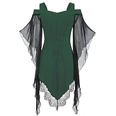 abordables Gothique-Rétro Vintage Punk &amp; Gothique Médiéval Corset Bal Masqué Fille gothique Déguisement Femmes Carnaval Mascarade Fête / Soirée Adulte Corset