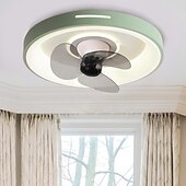 preiswerte Dimmbare Deckenleuchten-Deckenventilator mit Licht, dimmbar, 48 cm, Macaron, mehrfarbig, 360-Grad-Kopfschütteln, 6 Windgeschwindigkeiten, moderner Deckenventilator für Schlafzimmer, Wohnzimmer, ca &amp; Fernbedienung 110-240V