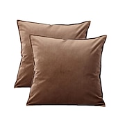 cheap Textured Throw Pillows-Decorative Toss Pillows 1 Pc Luxury Velvet Solid Color Pillow Case Cover Living room Bedroom Sofa Cushion Cover Outdoor Cushion for Sofa Couch Bed Chair Pink Blue Sage Green Purple