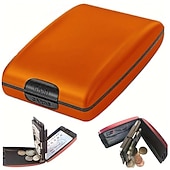 billige kortholdere og etuier-Tyverisikringslommebok mini bærbar oppbevaringsveske lett kredittkortveske, minimalistisk veske