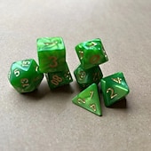 Недорогие игры и аксессуары-Многосторонние игральные кости, набор из семи частей дракона и настольная игра в жанре подземелья, беговая группа, трипг