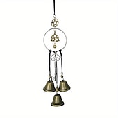 baratos Espanta-espíritos-1 peça, sinos de bruxa, presentes de decoração de bruxaria, parede pagã mágica, maçaneta decorativa de porta de casa, runas de bruxas, suprimentos de altar wiccan