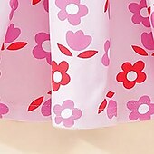 levne 3D květinové šaty-Velikonoce Girls &#039; 3D Květinový Šaty Růžová Dlouhý rukáv 3D tisk Podzim Zima Dovolená Sporty a outdoor Denní Roztomilý Na běžné nošení Krásná Děti 4-12 let Volnočasové šaty Áčkové šaty Nad kolena