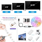 baratos Controlo Remoto-Luzes de tira de LED de 30 m para quarto – luzes de tira permanentes RGB com controle remoto e aplicativo para decoração de festas em ambientes e em casa