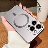 رخيصةأون جرابات آيفون-هاتف غطاء من أجل Apple ايفون 16 آيفون 15 برو ماكس بلس iPhone 14 Pro Max Plus iPhone 13 12 11 Pro Max مع ماجسيف حامي عدسة الكاميرا دعم الشحن اللاسلكي ماتي متجمد لون الصلبة TPU
