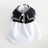 economico Vestiti-Cane Gatto Tuta Vestito Moda Carino Inverno Morbido Lavabile Confortevole All&#039;aperto Casual Quotidiano Abbigliamento per Cani for Bichon Frisé Barboncino Volpino di Pomerania Cucciolo Papillon