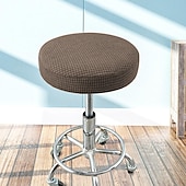 cheap Dining Chair Cover-Round Bar Stool Seat Covers Washable Stool Cushion Slipcover Elastic Bar Chair Covers for Coffe Party Bar Restrant