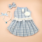 baratos Vestidos-Cachorros Gatos Vestidos Moda Estilo bonito Inverno Macio Lavável Confortável Ao ar livre Festa Roupas para cães for Bichon Frise Poodle Pomerânia Animais de Pequeno Porte Borboleta