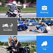 ieftine DVR Auto-wifi gps dvr motocicletă dash cam complet 1080p hd față și spate înregistrare dublă înregistrator de conducere pentru motociclete rezistent la apă pentru motocicletă cameră pentru motociclete